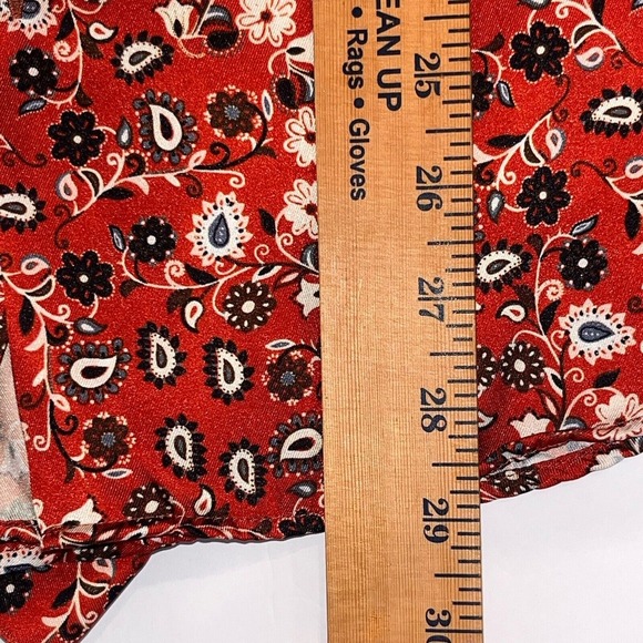 Zara Womens Floral Paisley Long Sleeve Button Up‎ Satin Small Bloomcore Career - Picture 7 of 10